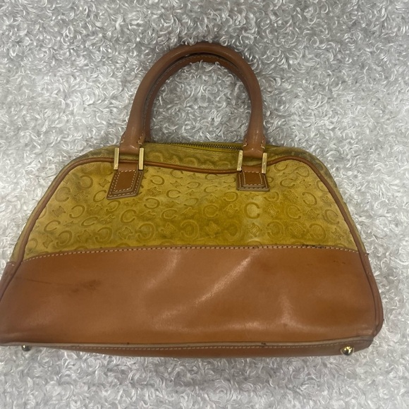 Celine Yellow Macadam Suede Handbag - Picture 7 of 14